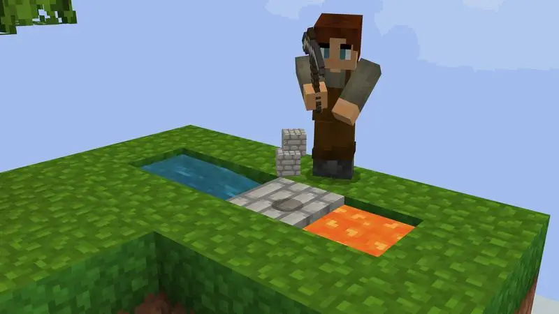 Скриншот Skyblock и авторские сердца №2