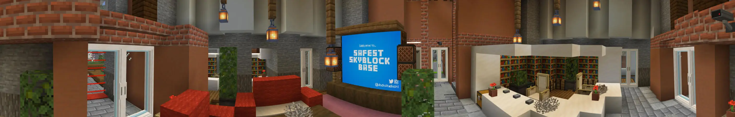 Самая безопасная база Skyblock panorama