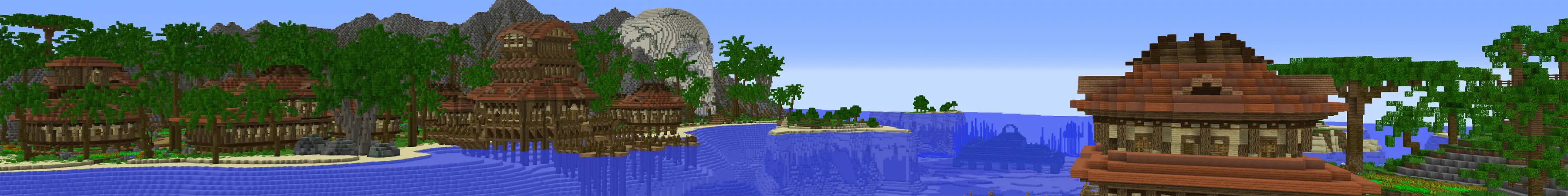 Тропический остров рыбаков panorama