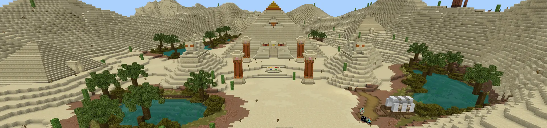 Разграбление пирамиды ремесленником panorama