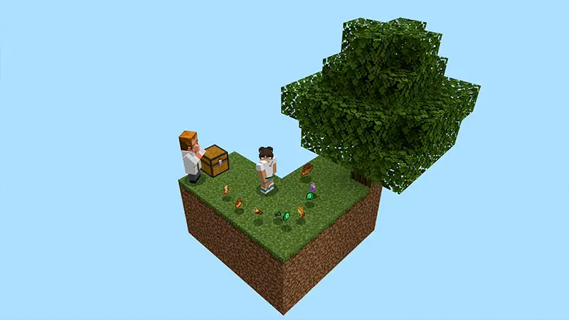 Скриншот Skyblock со случайной добычей №1