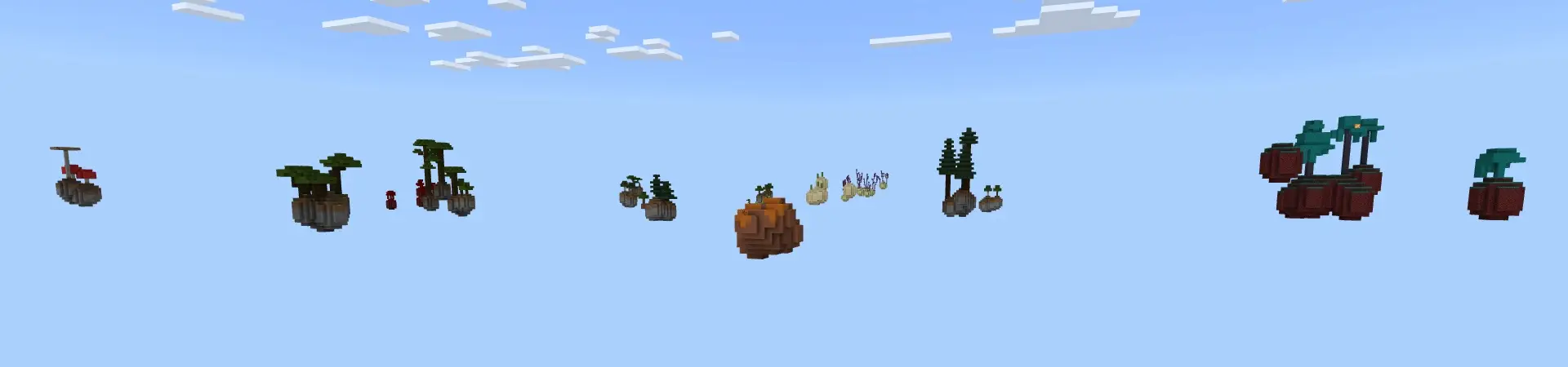 100 дней в Skyblock panorama