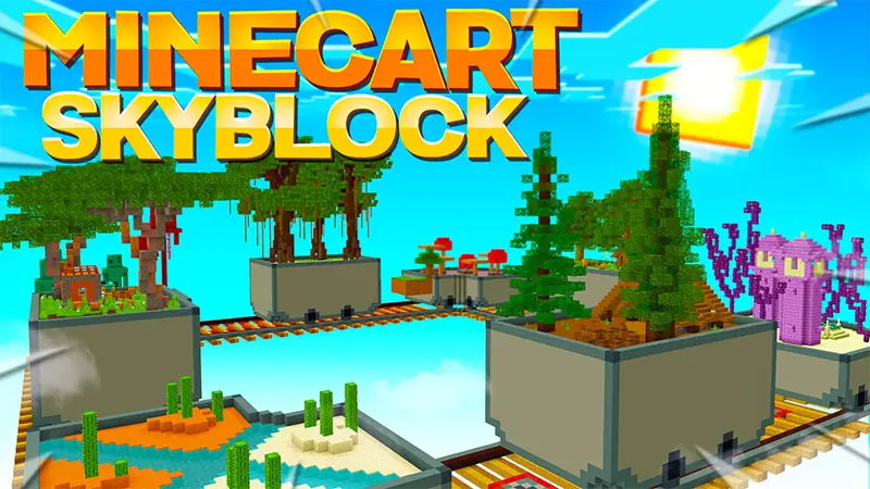 Вагонетка Skyblock