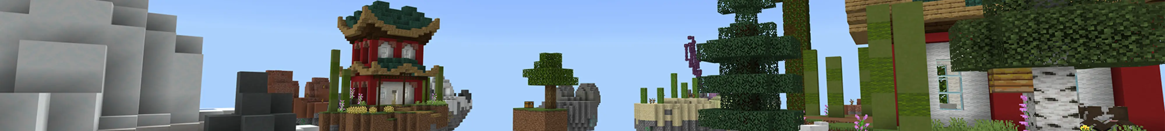 Самурайский Skyblock panorama