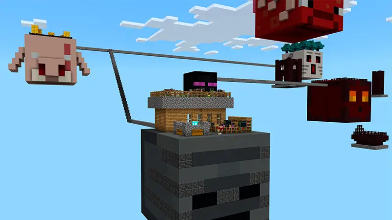 Скриншот Головы мобов из Нижнего мира в Skyblock №1