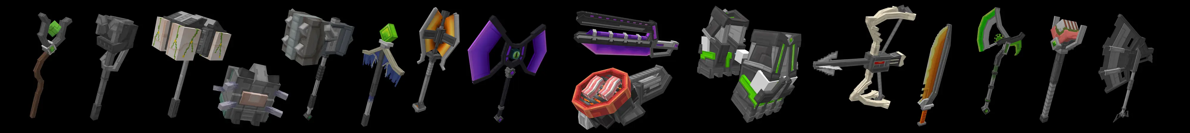 Оружие мобов panorama