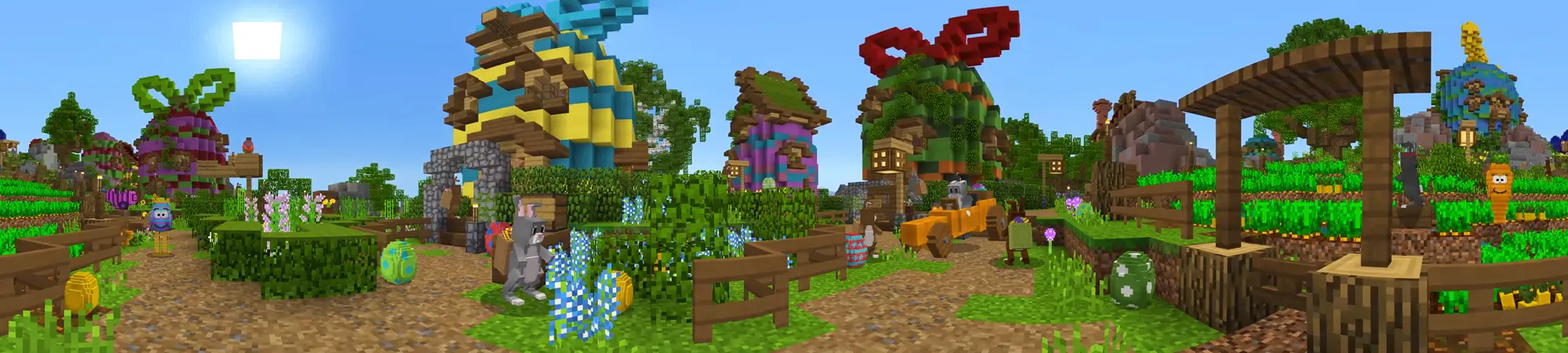 Приключение милого кролика panorama