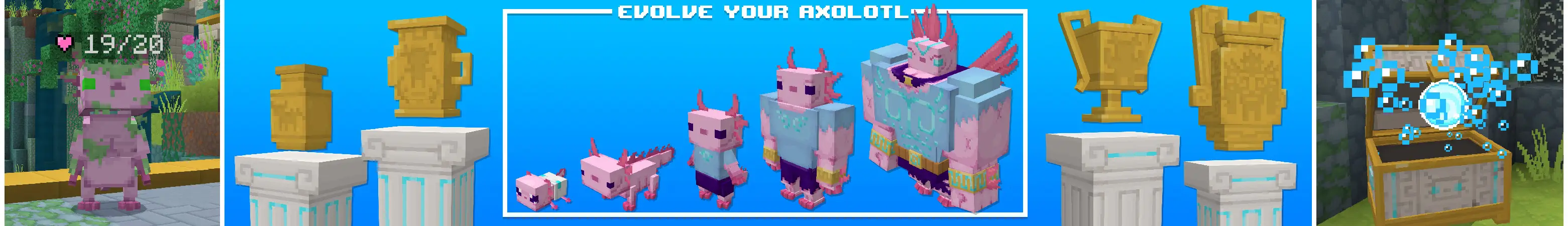 Эволюция аксолотлей panorama