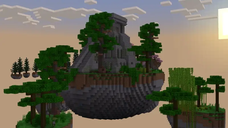 Скриншот Skyblock с одним блоком №4