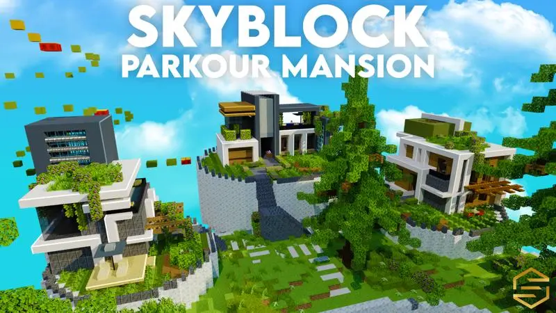 Skyblock: особняк для паркура