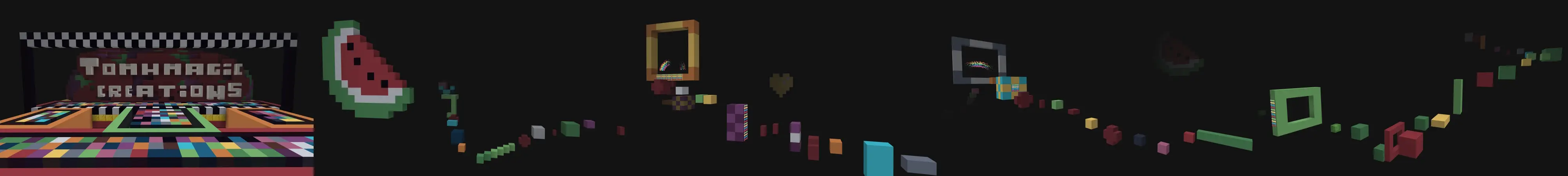 Паркур: Радужная гонка panorama