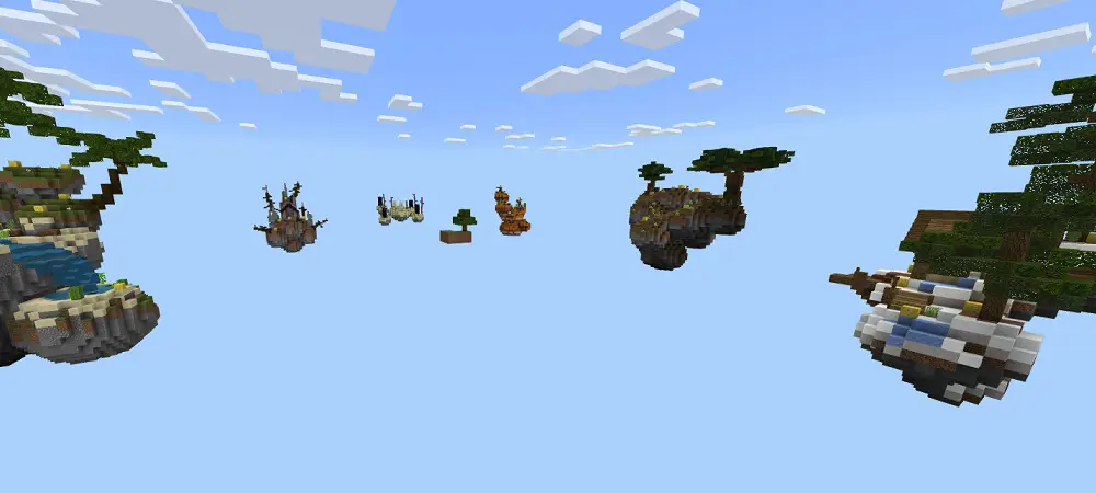 Продвинутый Skyblock удачи panorama