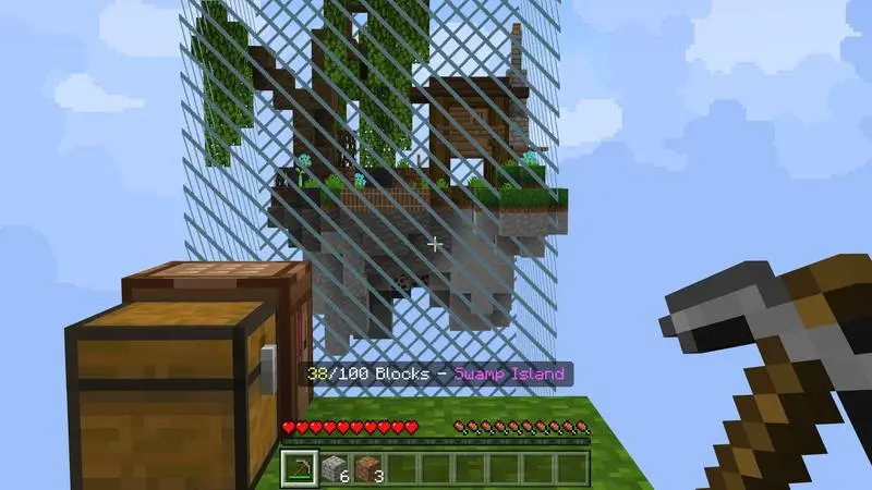 Скриншот Один блок: дождь из мобов №3