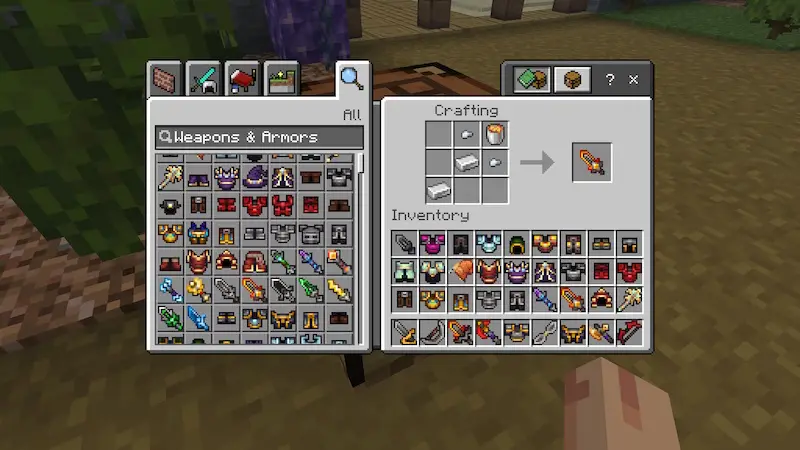 Скриншот Мод Weapons & Armors №5