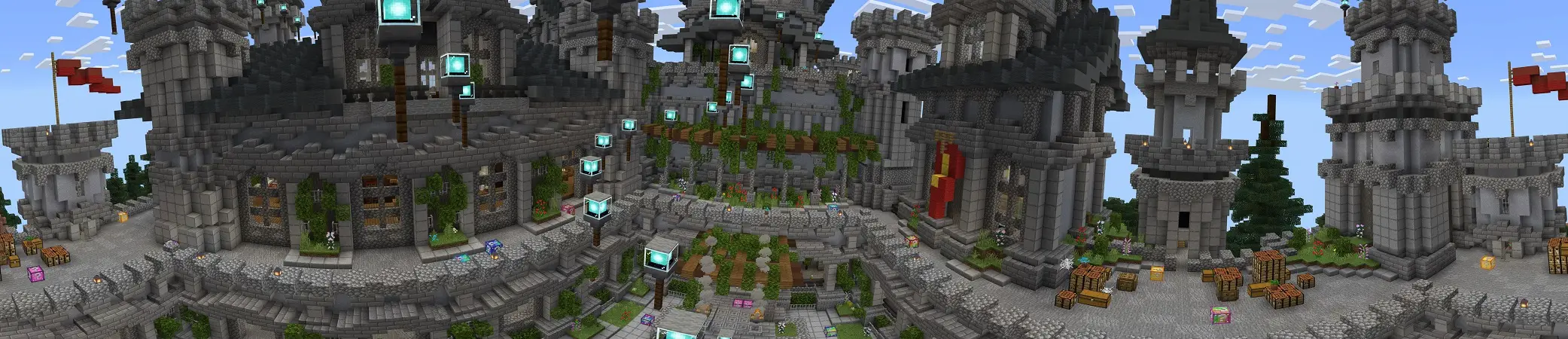 Паркур с блоками удачи panorama