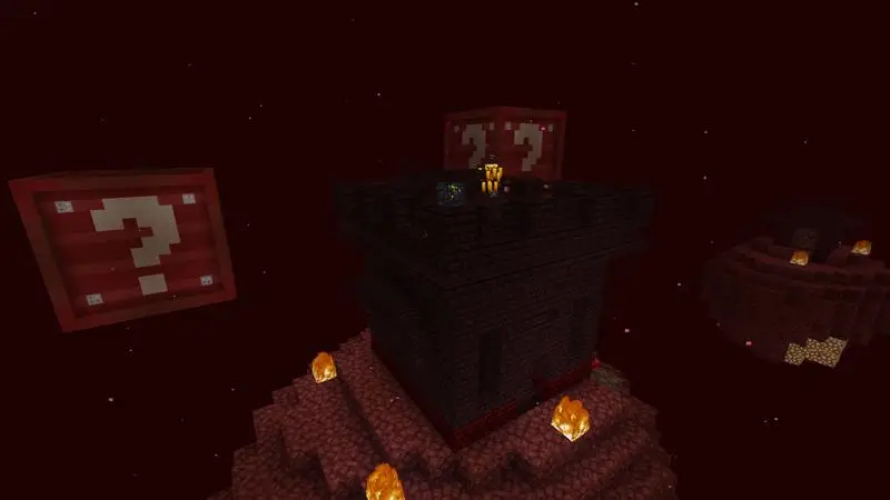 Скриншот Skyblock с блоками удачи №3