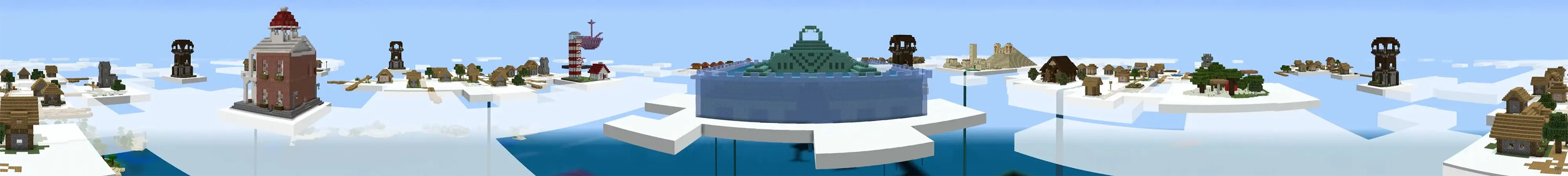 Деревня в небесах panorama