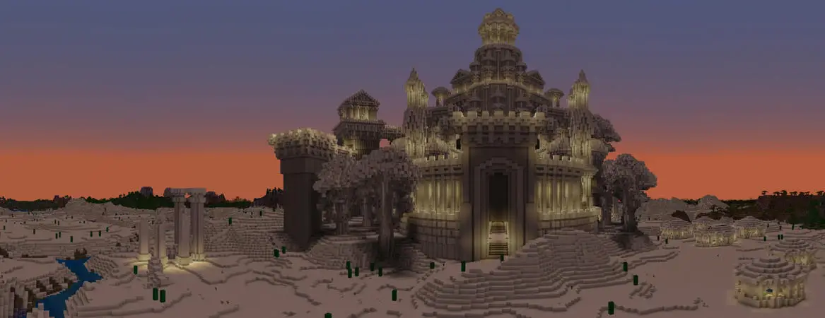 Замок из песка panorama