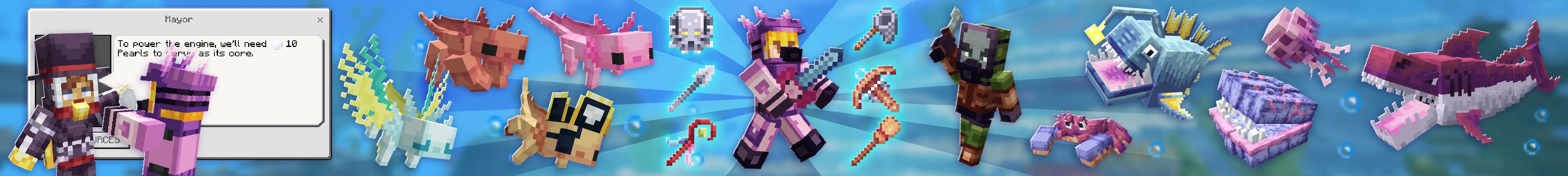 Домашние аксолотли panorama