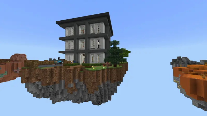 Скриншот Skyblock: город №2