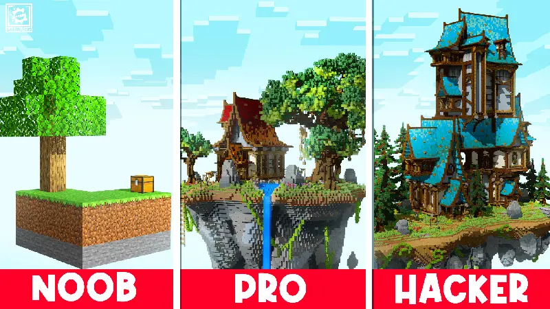 Skyblock: ламер, профи и хакер