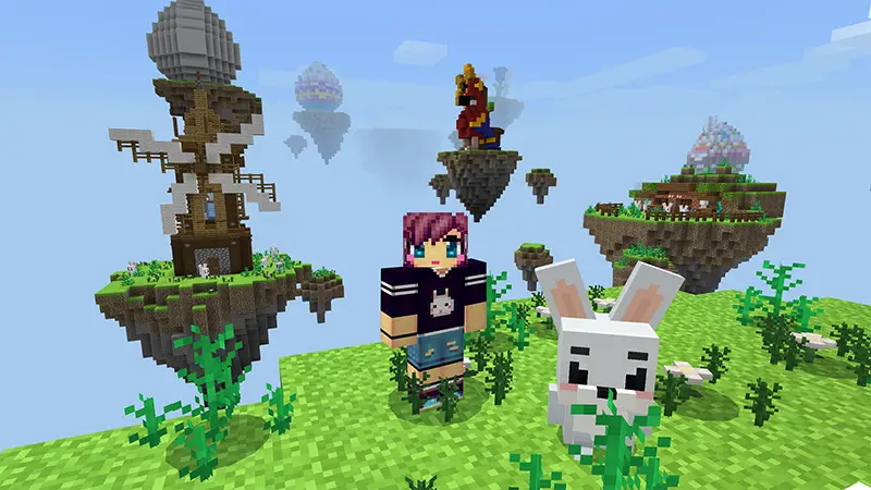 Скриншот Охота за пасхальными яйцами в SkyBlock №2