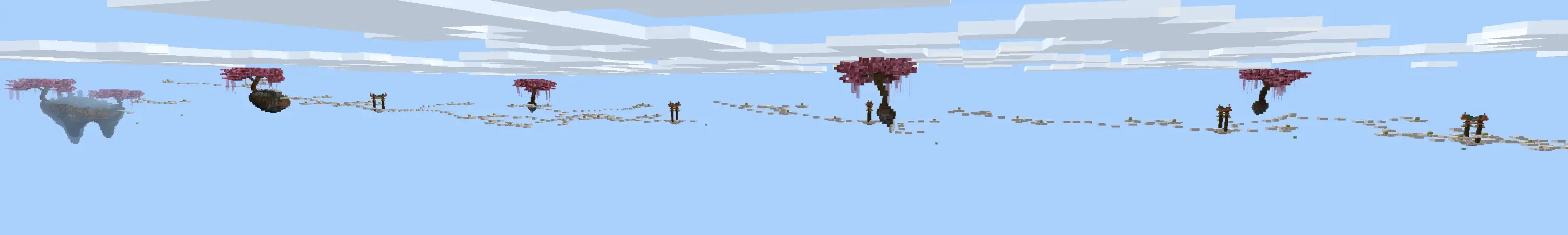 Паркур с блоками удачи panorama