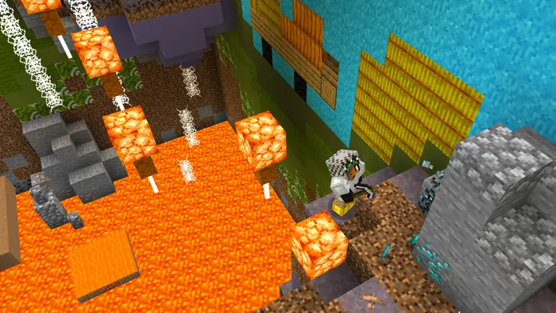 Скриншот Испытание с поднимающейся лавой №1