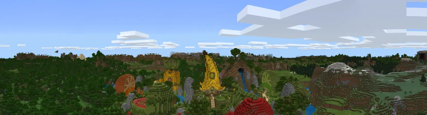 Фруктовая деревня panorama