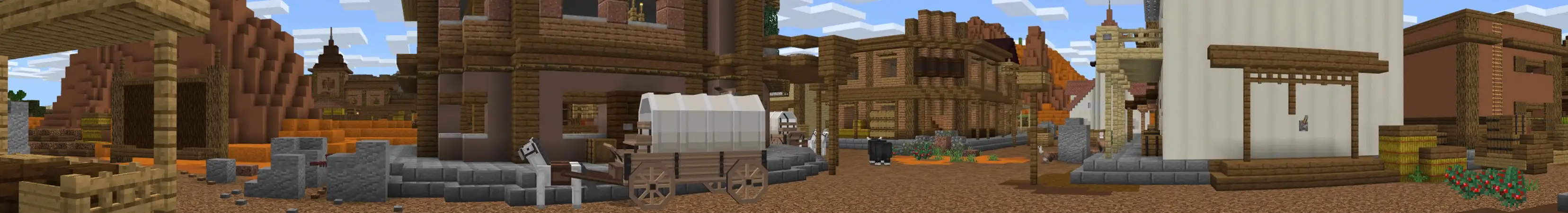 Западная деревушка panorama