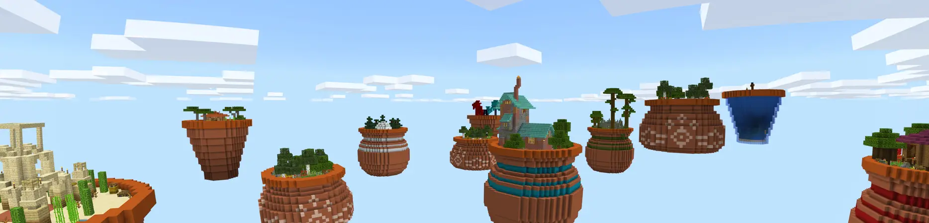 Skyblock: гигантский цветок panorama