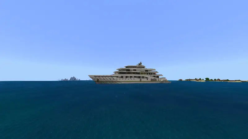 Крутая современная яхта panorama