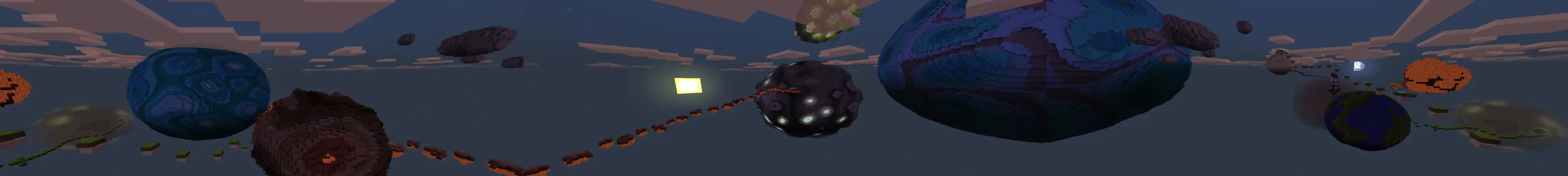 Космический паркур panorama