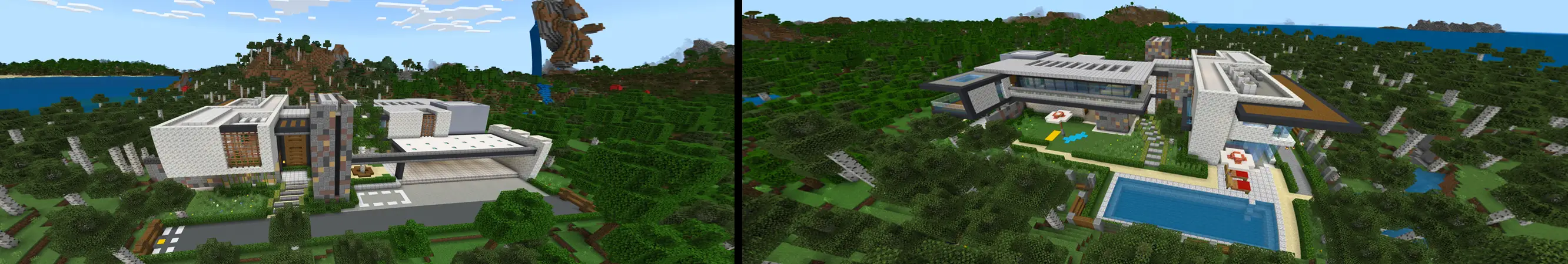 Современный особняк panorama