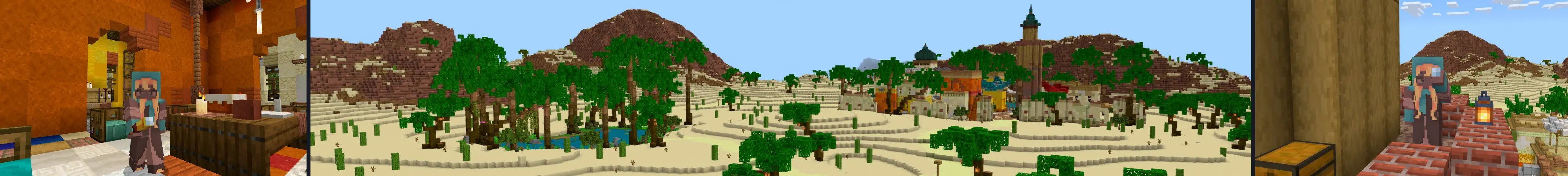 Оазис в пустыне panorama