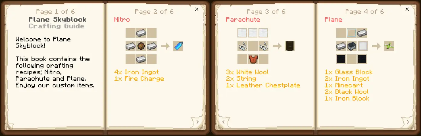 Skyblock с самолетами panorama