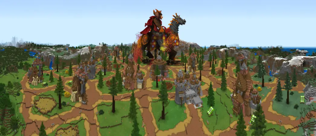 Средневековая деревня panorama