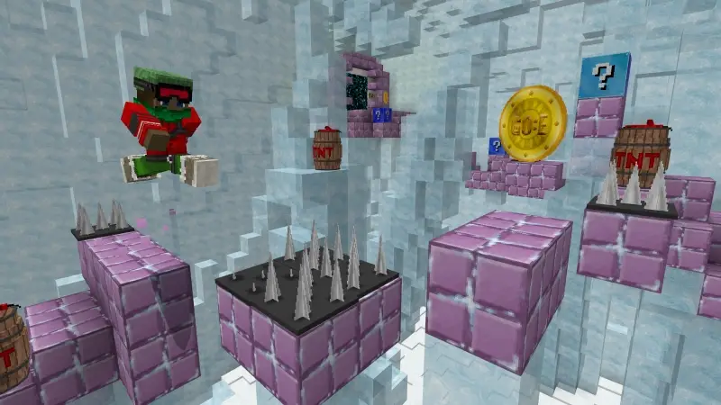 Скриншот Блок удачи: зимний паркур №2