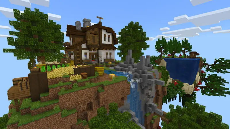 Скриншот Skyblock: блоки удачи и небесные кубы №2