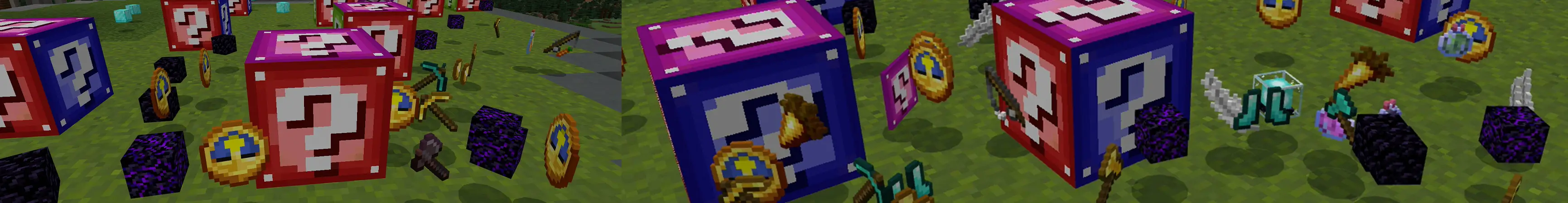 Вечеринка с блоками удачи panorama