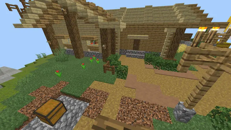 Скриншот Skyblock: нубы против профи против хакеров №1