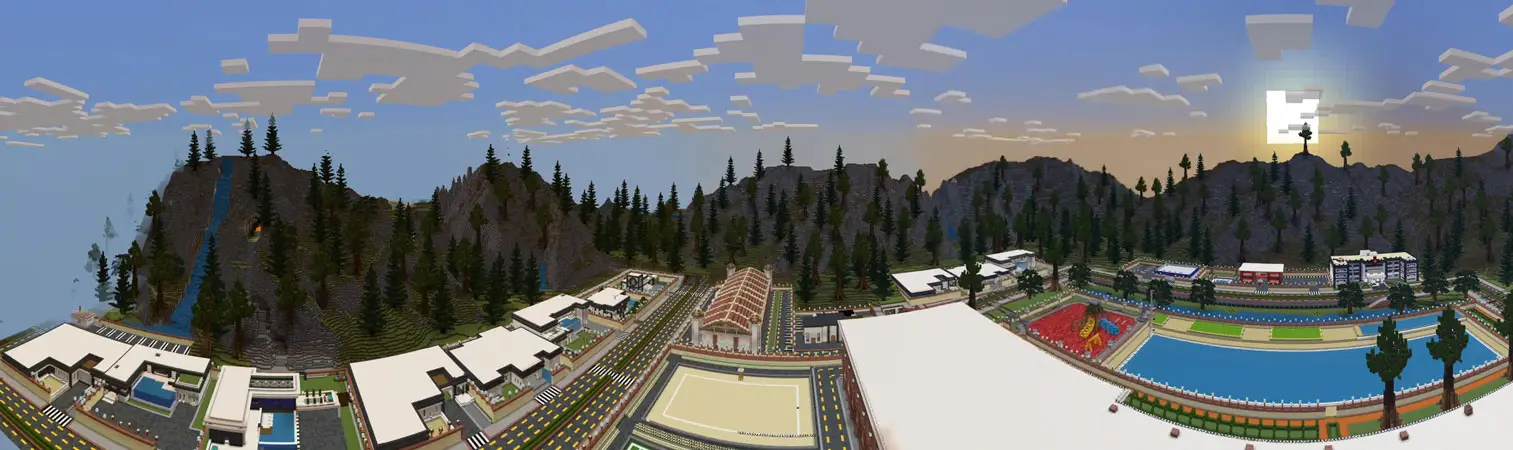 Жизнь миллионера в школьном городе panorama