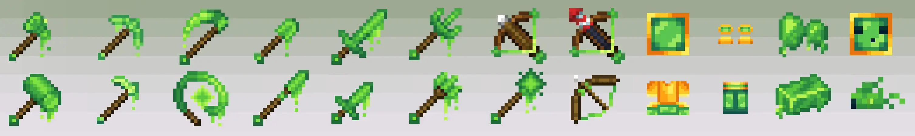 Инструменты из слизи panorama