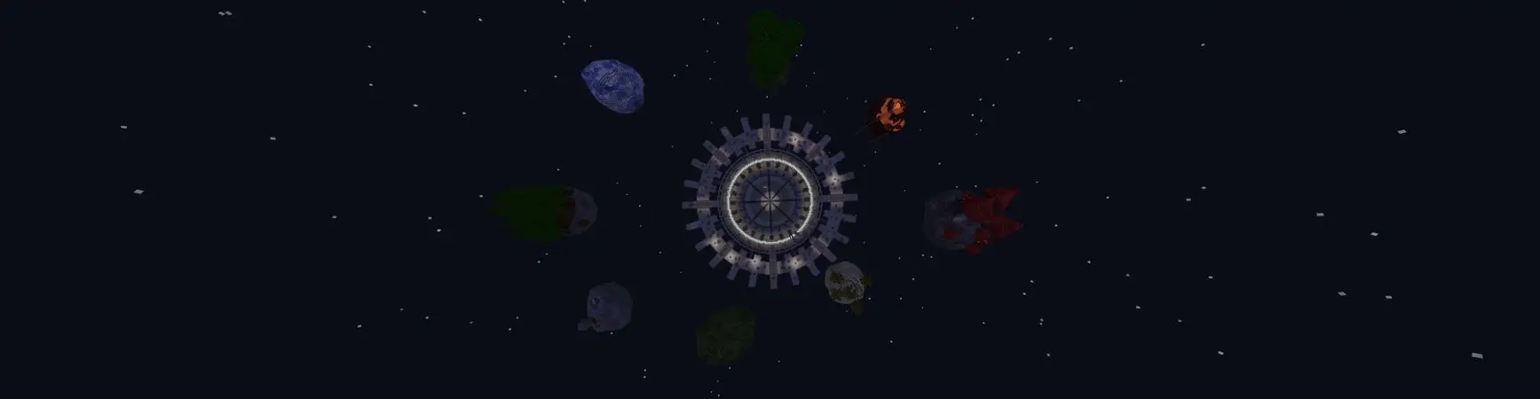 Skyblock: космическая станция panorama