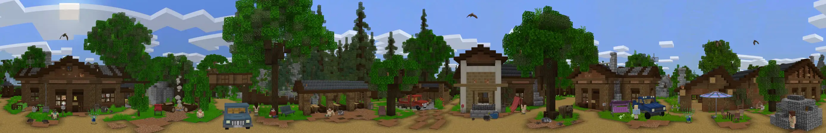 Скаутский лагерь panorama