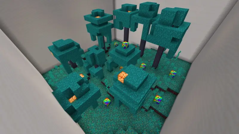 Скриншот Радужные блоки удачи в Skyblock №5