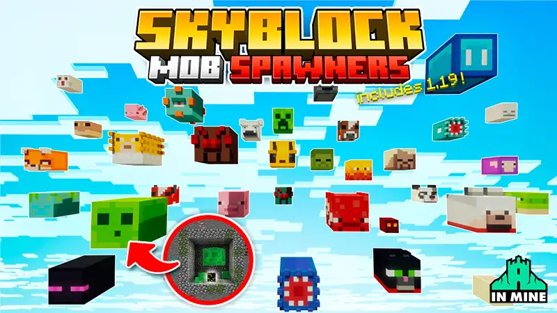 Skyblock: спаунеры мобов