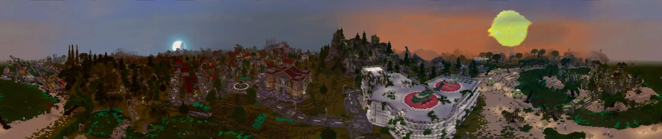 Nuclear Craft: заброшенный город panorama