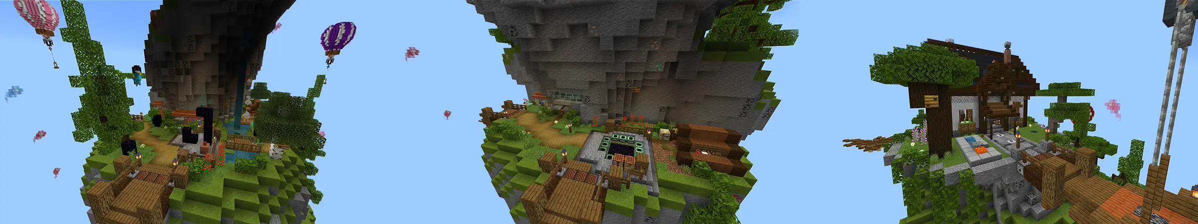 База Skyblock panorama