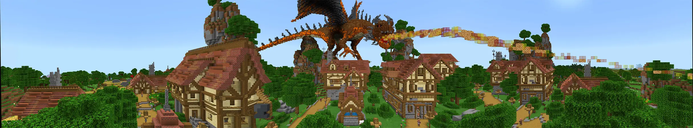 Эпическая деревня panorama